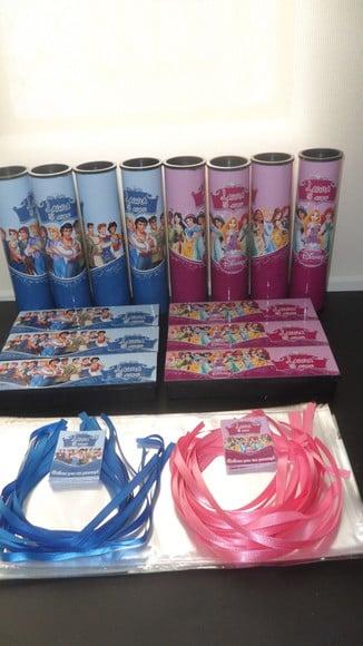 Kit Pega Vareta + Domino Tema Princesas e Principes