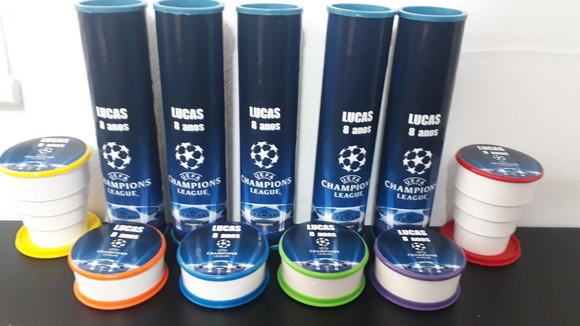 Kit Pega Varetas + Copo Retratil Tema Liga dos Campeoes