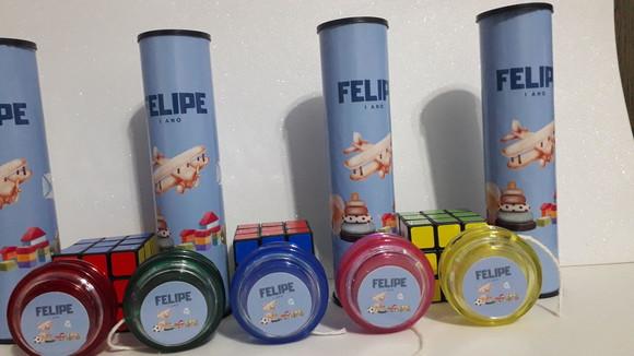 Kit Pega Varetas + Cubo Magico + Ioio Brinquedos Antigos