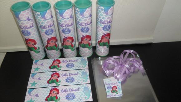 Kit Pega Varetas + Dominó Personalizado Pequena Sereia