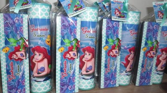 Kit Pega Varetas + Dominó Personalizado Pequena Sereia