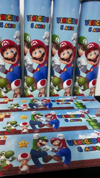 Kit Pega Varetas + Dominó Personalizado Super Mario