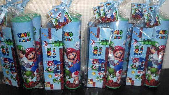 Kit Pega Varetas + Dominó Personalizado Super Mario