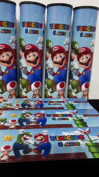 Kit Pega Varetas + Dominó Personalizado Super Mario