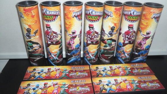 Kit Pega Varetas + Dominó Tema Power Rangers