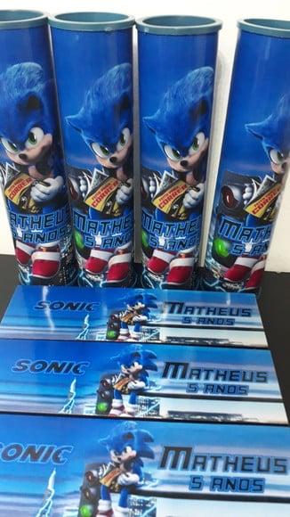 Kit Pega Varetas + Domino Tema Sonic