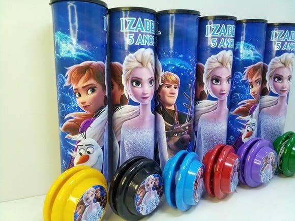 Kit Pega Varetas + Ioio Personalizado Tema Frozen