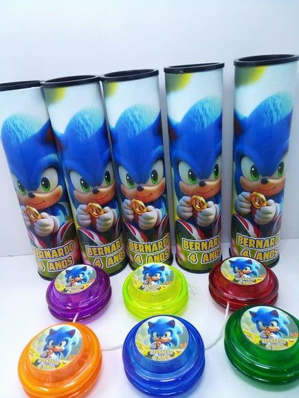 Kit Pega Varetas + Ioio Personalizado Tema Sonic