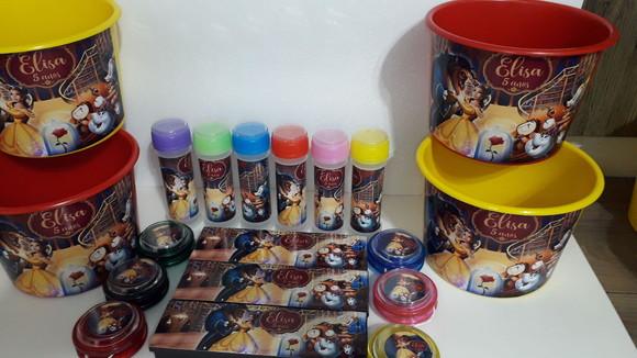 Kit Personalizado Domino+ioio+bolha de Sabão+balde de Pipoca