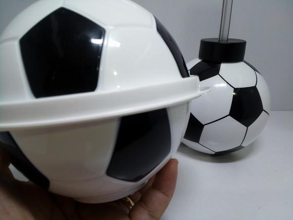 Kit Pote Bola Futebol Lancheira 380,0 ml + Copo Bola 300ml