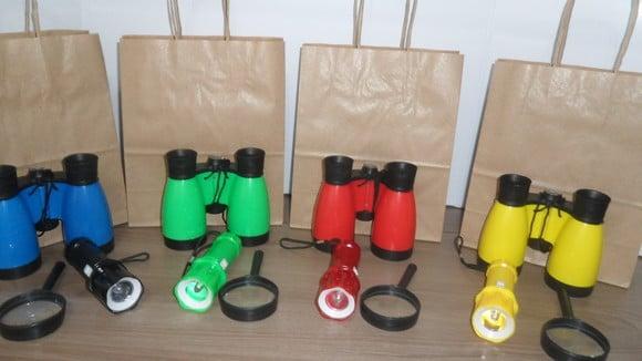 Kit Sacolinha + Binoculo + Lanterna + Lupa sem Personalizar