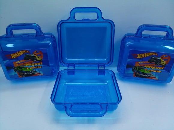 Maletinha Acrílica 12,8x13,4x7,2cm Hot Wheels
