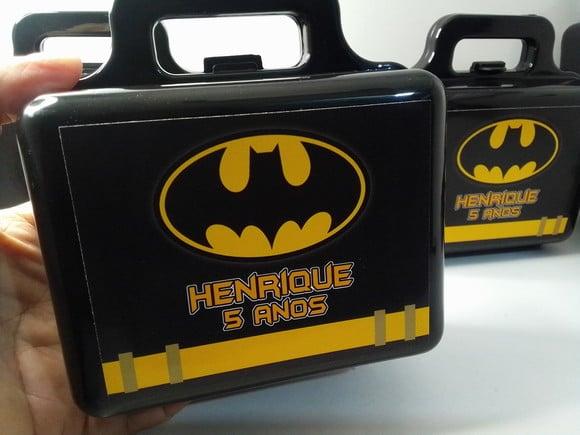 Maletinha Plástica Personalizada Tema Batman