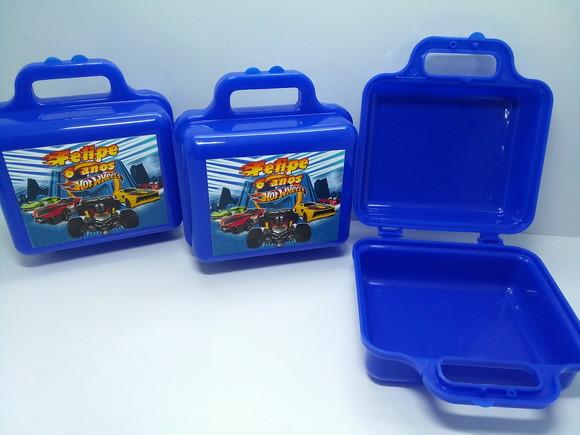Maletinha Plástica Tema Hot Wheels