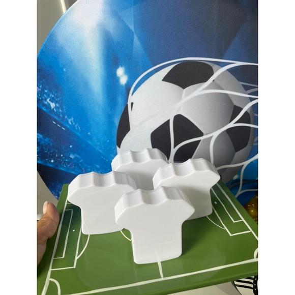 Mini Camisa de Futebol de Plastico Tipo Baleiro 8cm