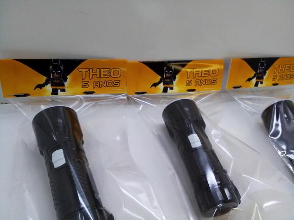 Mini Lanterna Personalizado com Tema Batman Lego