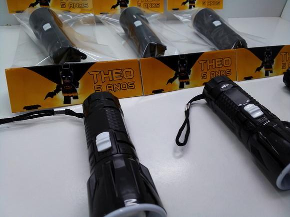 Mini Lanterna Personalizado com Tema Batman Lego