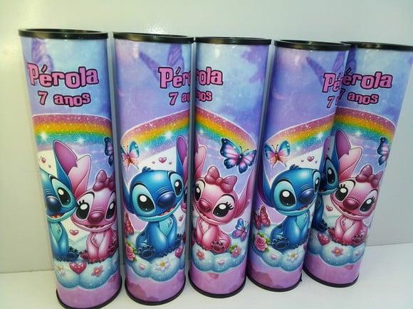 Pega Vareta Personalizado Stitch e Angel