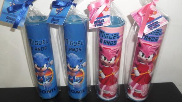 Pega Varetas Tema Sonic Menina e Sonic Menino
