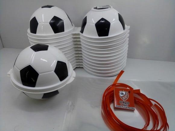 Pote Bola de Futebol 380,0 ml + Saquinho + Tag + Fita Cetim