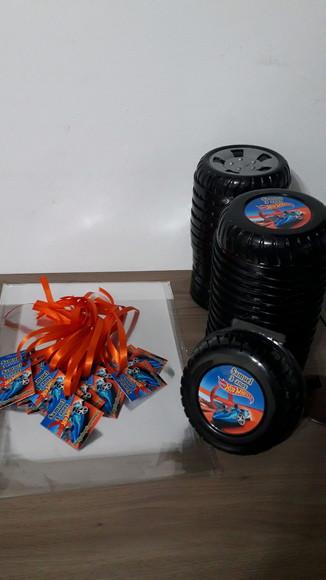 Pote Roda Plasútil Personalizado no Tema da Sua Festa