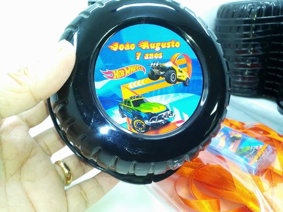 Pote Roda Plasútil Personalizado Tema Hotwheels