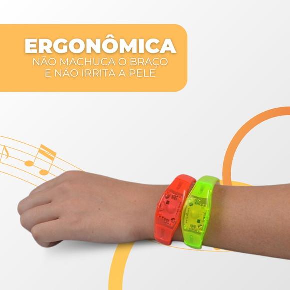 Pulseira Led Pisca com a Batida Ativada pelo Som da Música