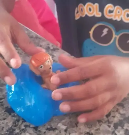 Amoeba Surpresa c/ Saquinho Tag e Fita Cetim Patrulha Canina