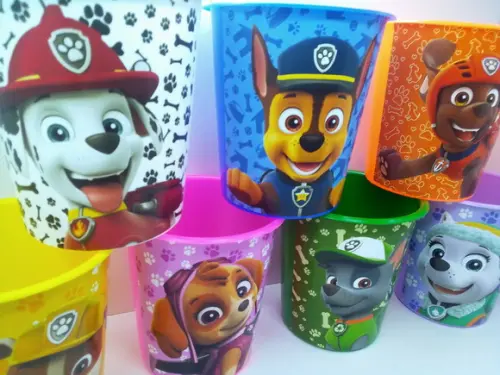 Balde de Pipoca Várias Cores de 1 Litrotema Patrulha Canina