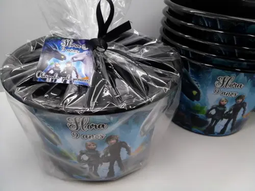 Balde de Pipoca Várias Cores de 1,5l Personalizado