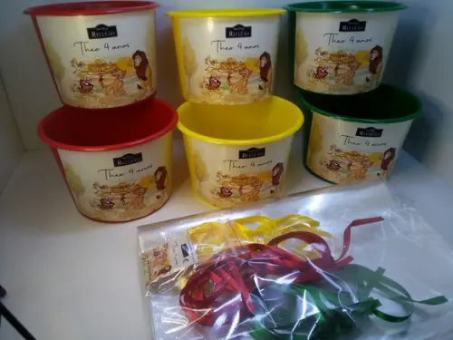 Balde de Pipoca Várias Cores de 1,5l Personalizado Rei Leão