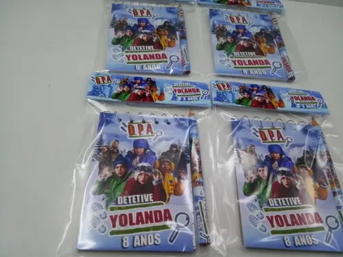 Bloquinho + Mini Lápis + Lapela Personalizada Dpa