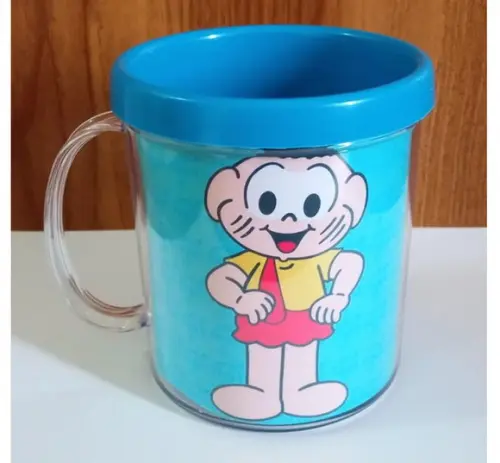 Caneca Acrílica 340ml Personalizada Tema Mônica