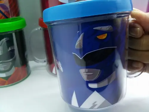 Caneca Acrílica 340ml Personalizada Tema Power Rangers