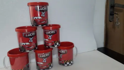 Caneca para Personalizada com Papel Fotografico Tema Carros