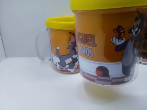 Caneca Personalizada com Papel Fotografico Tom e Jerry