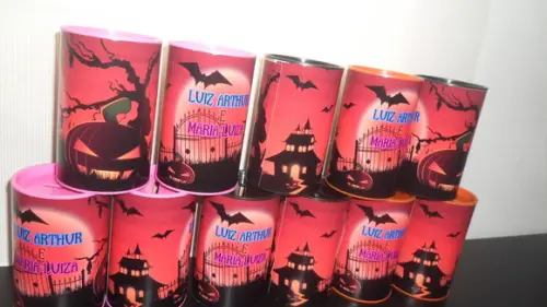 Cofre de Papelão Personalizado Tema Halloween