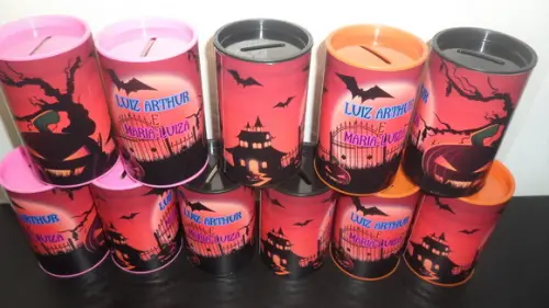 Cofre de Papelão Personalizado Tema Halloween