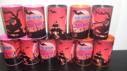 Cofre de Papelão Personalizado Tema Halloween