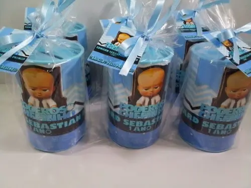 Cofre de Papelão Personalizado Tema Poderoso Chefinho