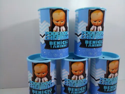 Cofre de Papelão Personalizado Tema Poderoso Chefinho