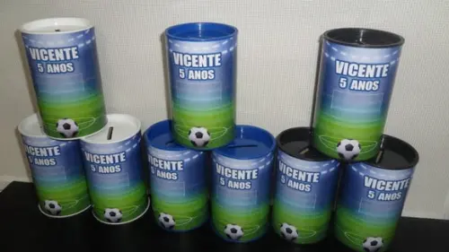Cofrinho Personalizado no Tema Futebol