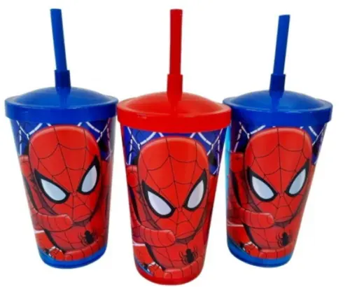 Copo Acrílico Personalizado com Canudo 500ml
