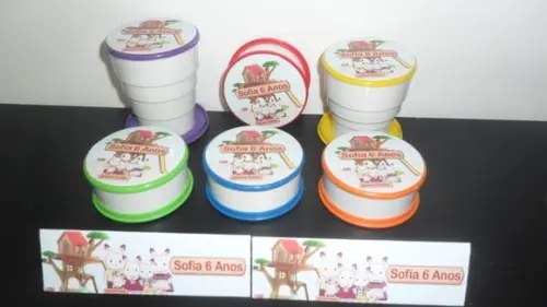 Copo Retratil Cores Sortidas Tema Familia Sylvanian