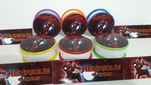Copo Retratil Cores Sortidas Tema Homem de Ferro