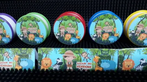 Copo Retratil Cores Sortidas Tema Safari Baby
