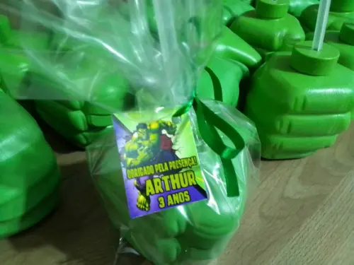 Copo Super Mão do Hulk com Canudo 450ml