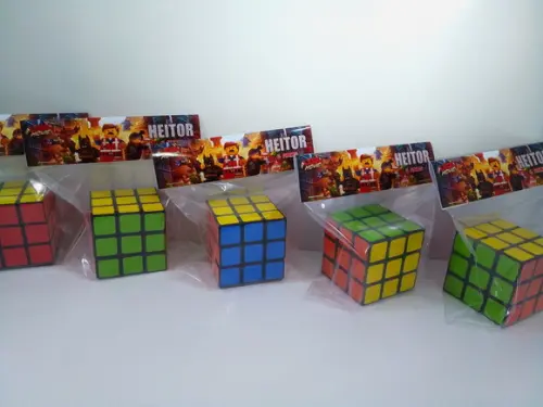 Cubo Magico Personalizado Lapela com Tema Lego