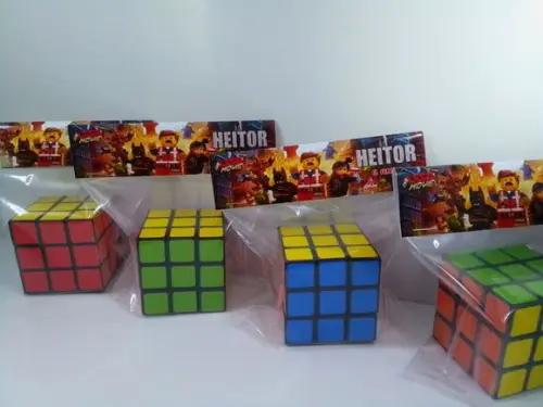 Cubo Magico Personalizado Lapela com Tema Lego