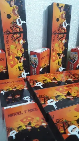 Domino Personalizado + Mini Mau Mau Tema Dia das Bruxas